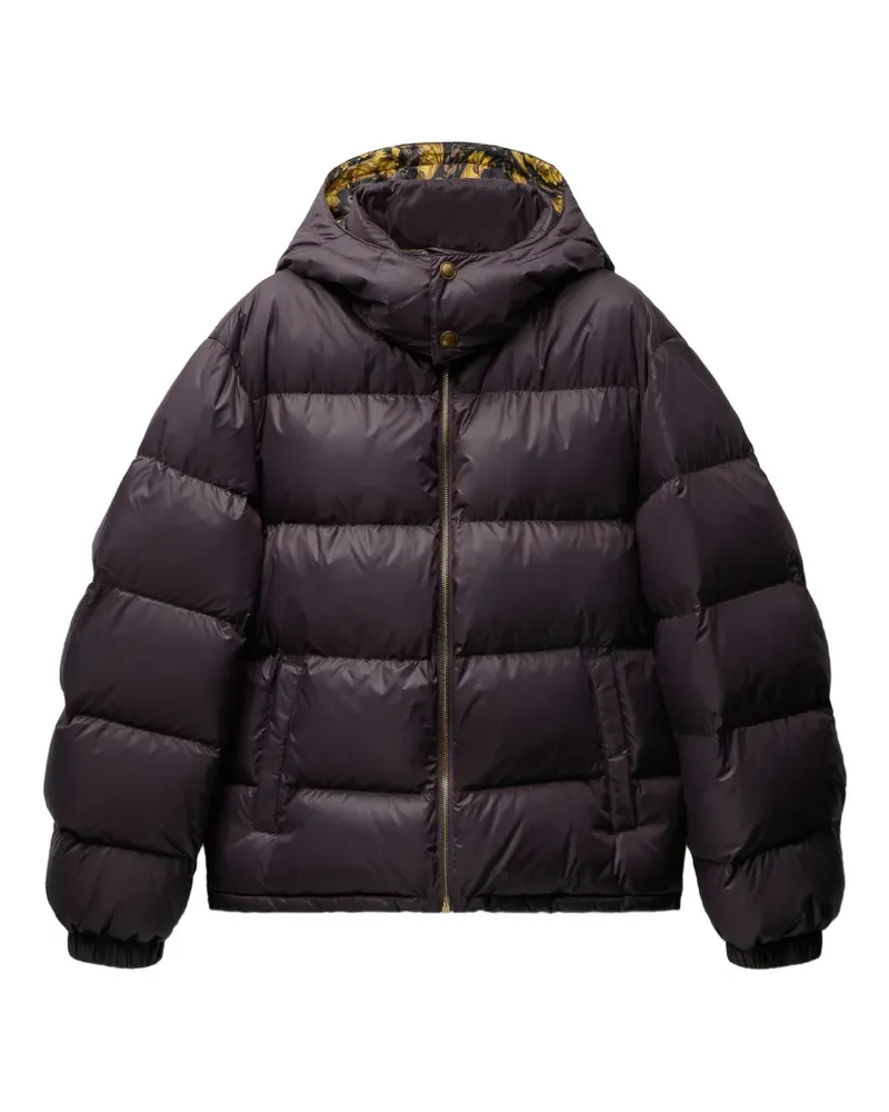 Versace Daunenjacke mit abnehmbarer Kapuze - Violett Violett