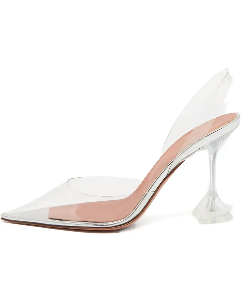 Amina Muaddi Pre-owned Holli Slingback-Pumps 100mm - Weiß Weiß