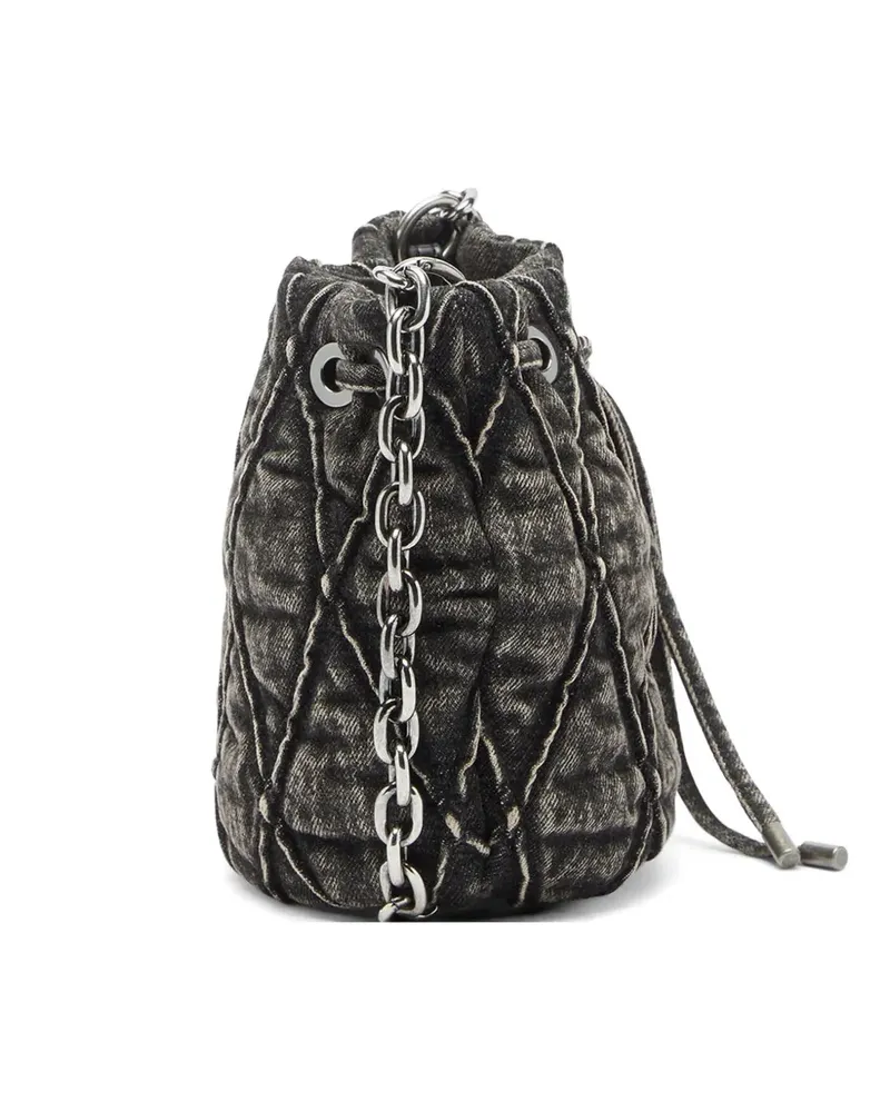 Diesel Gesteppte Charm-D Beuteltasche - Grau Grau