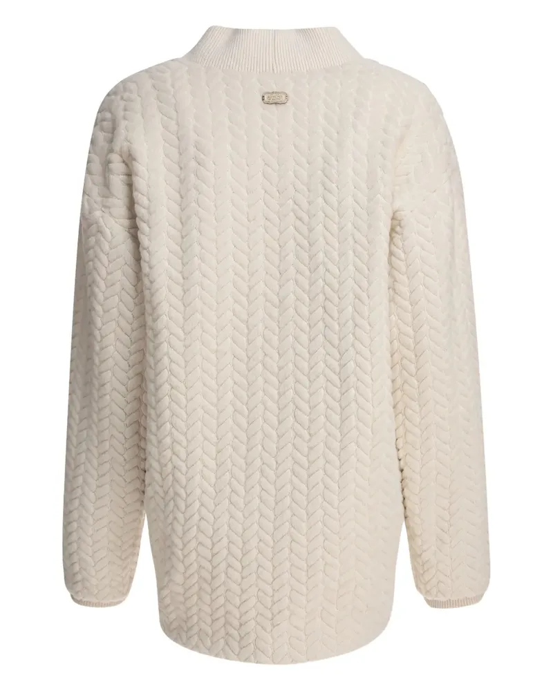 AGNONA Cardigan mit Zopfmuster - Nude Nude