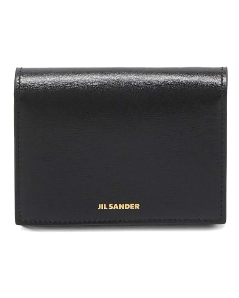Jil Sander Kartenetui mit Logo-Stempel - Schwarz Schwarz