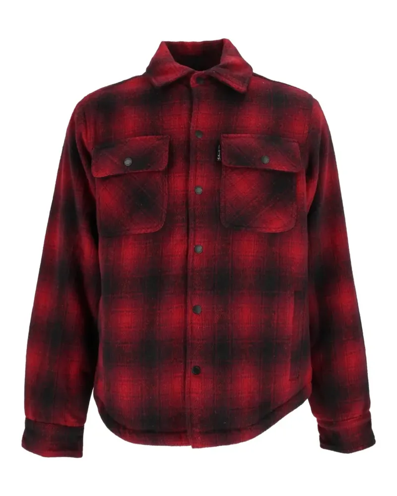 Schott N.Y.C check-pattern overshirt jacket - Rot Rot