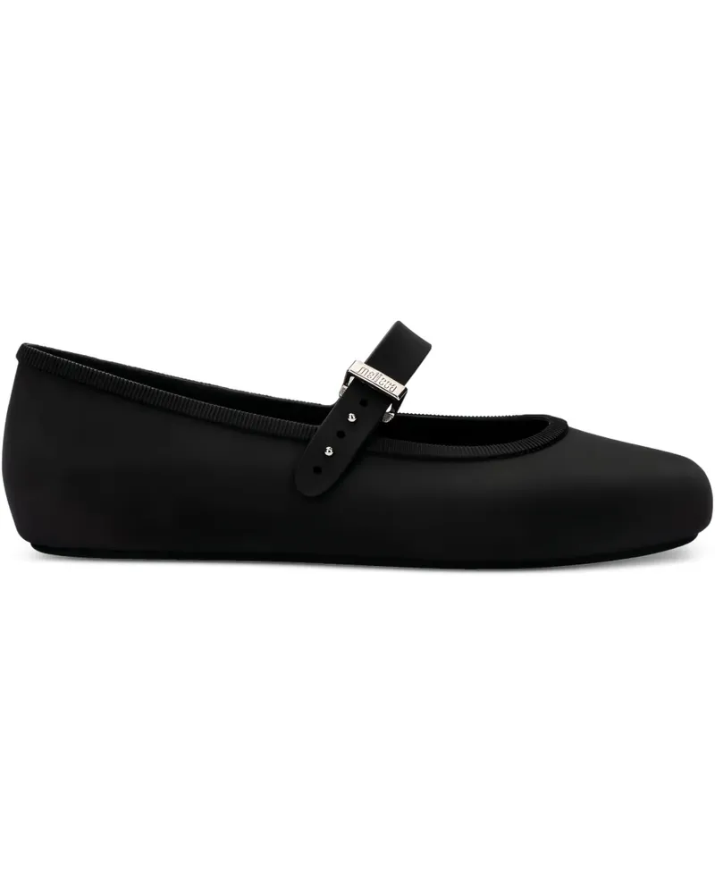 Melissa Soft Ballerinas mit Schnallenriemen - Schwarz Schwarz