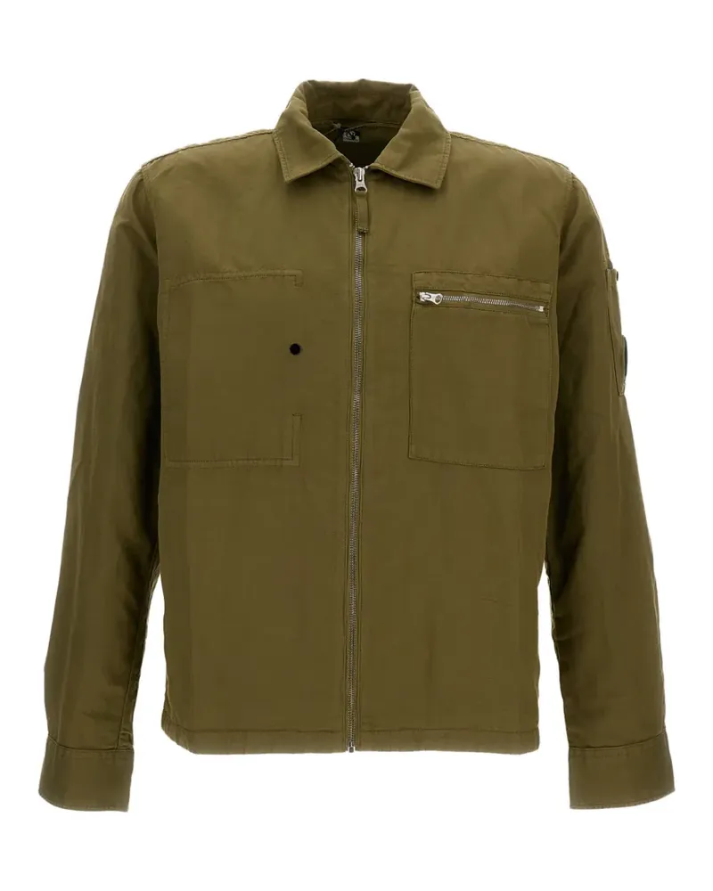 C.P. Company lens-detail full-zip shirt jacket - Grün Grün