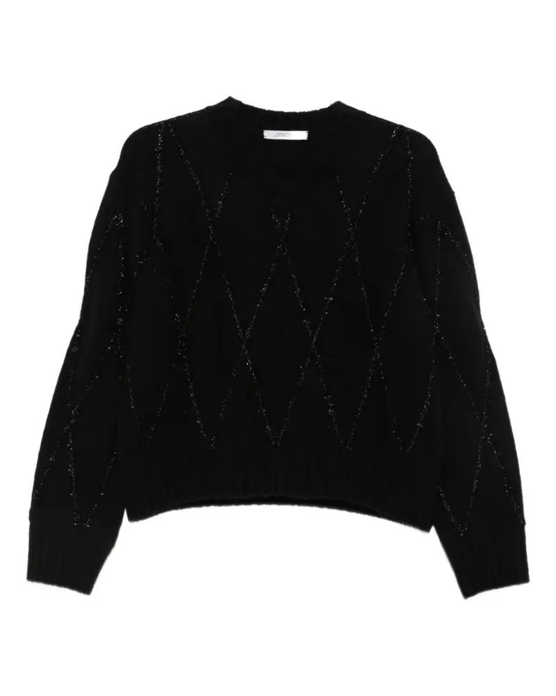 Dorothee Schumacher Pullover mit Argyle-Muster - Schwarz Schwarz