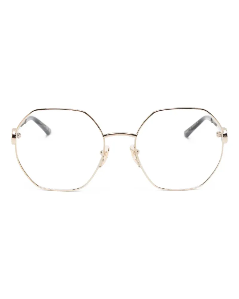 Gucci Brille mit geometrischem Gestell - Gold Gold