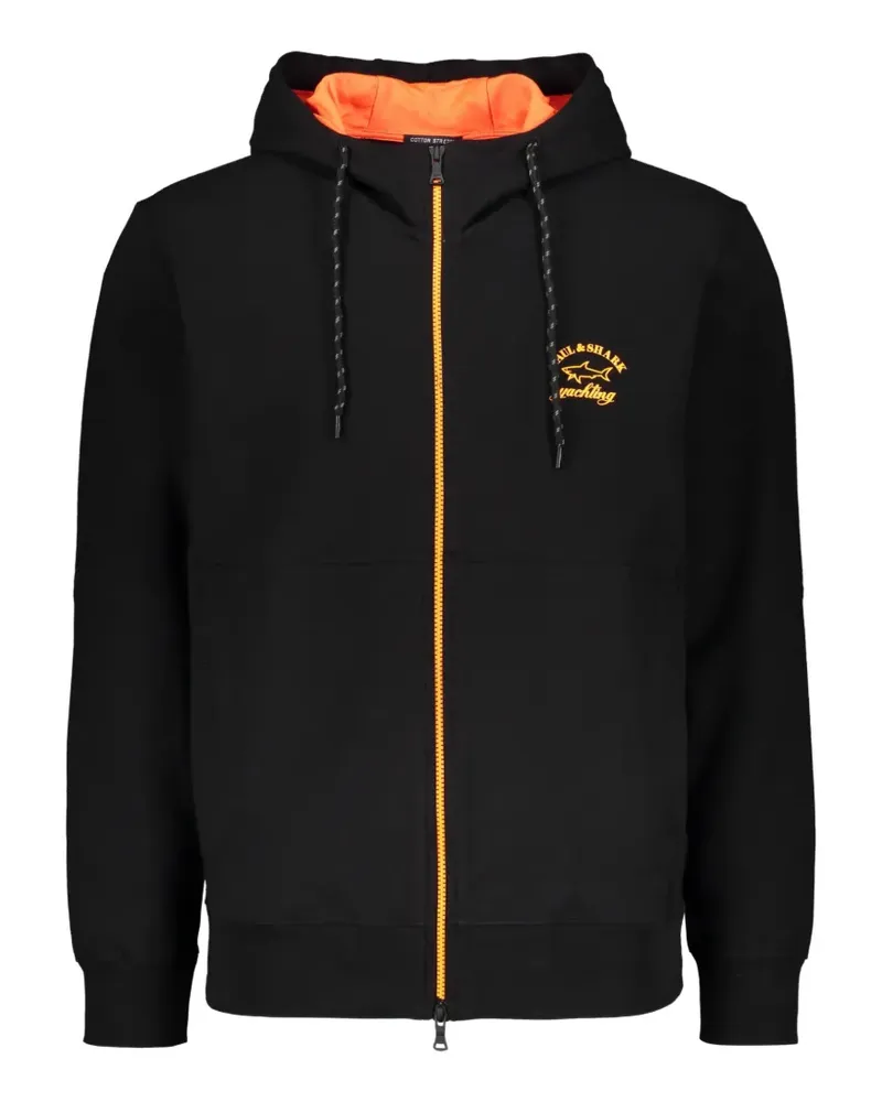Paul & Shark Langärmeliger Hoodie - Schwarz Schwarz