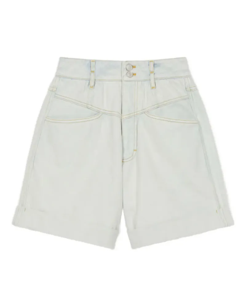 Kenzo logo-patch denim short - Blau Blau