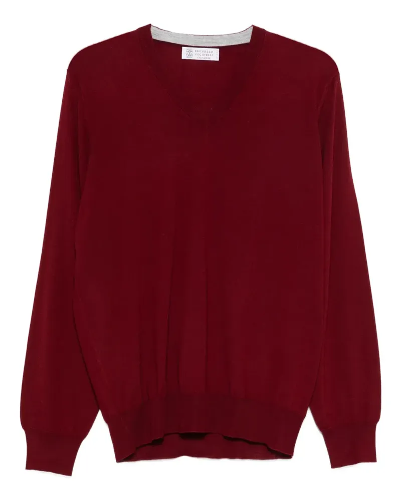 Brunello Cucinelli V-neck top - Rot Rot