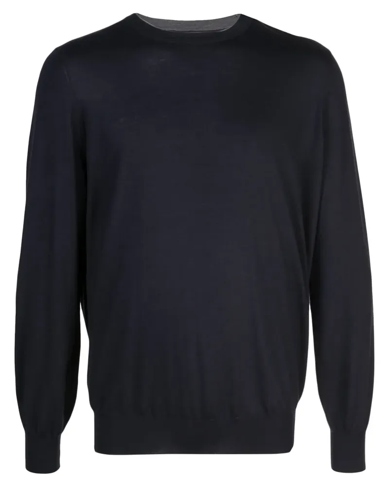Brunello Cucinelli Pullover mit rundem Ausschnitt - Blau Blau