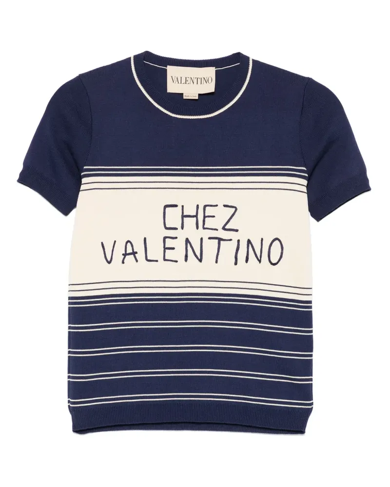 Valentino Garavani T-Shirt aus Baumwolle - Blau Blau