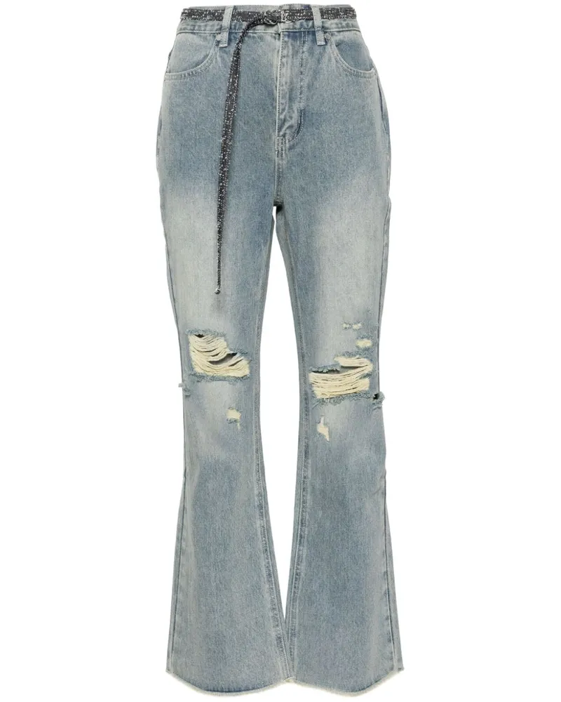 Musium Div. Verzierte Jeans - Blau Blau