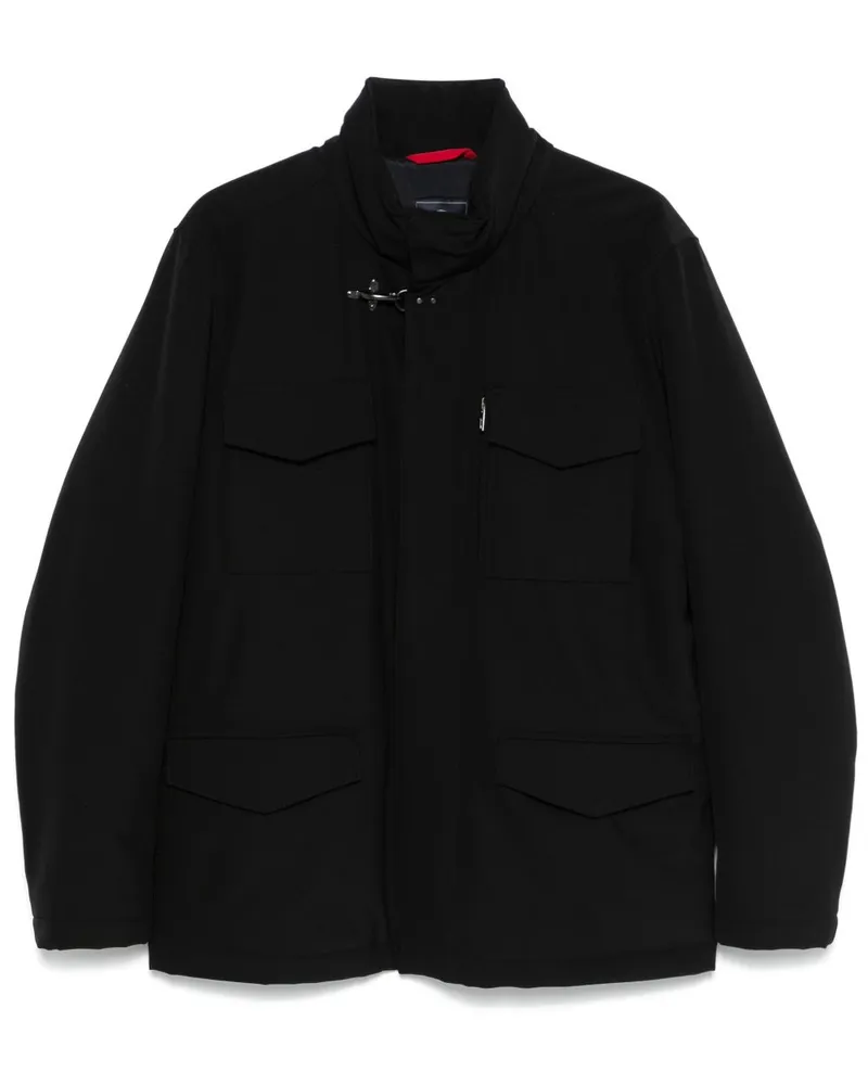 Fay Texturierte Jacke - Schwarz Schwarz