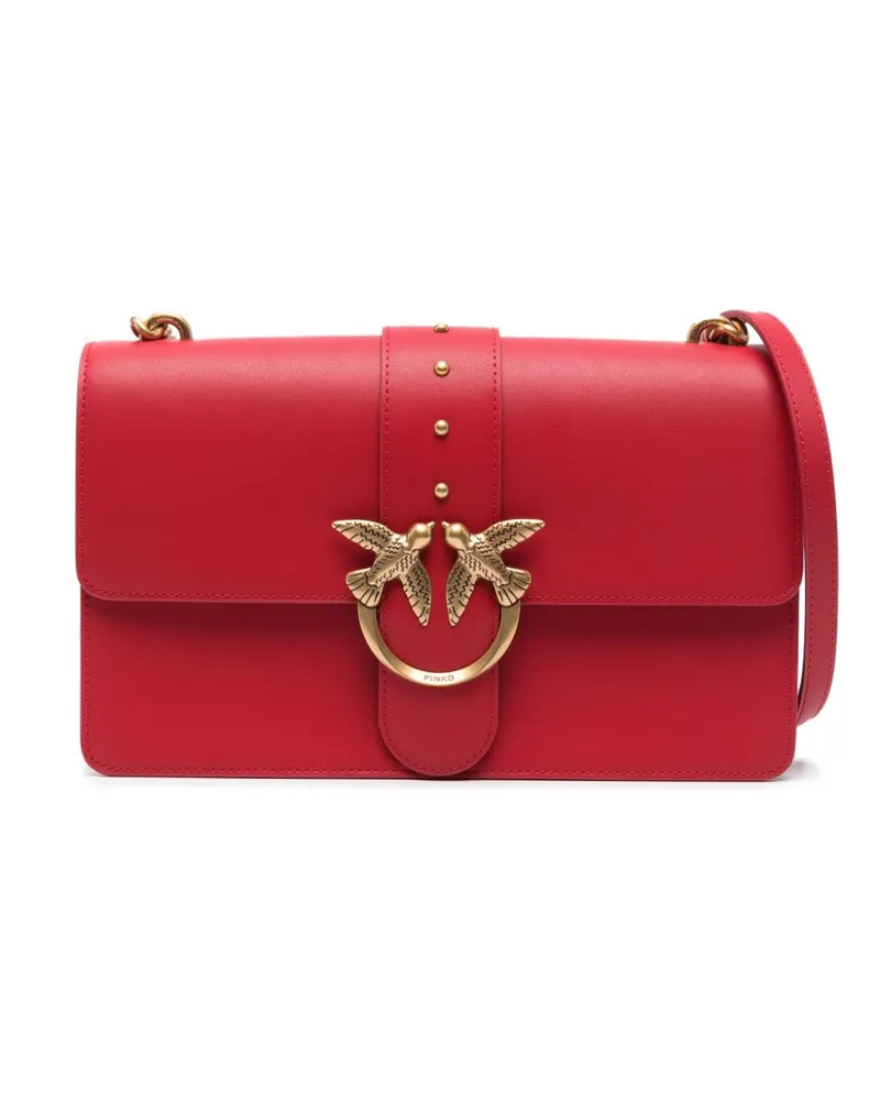 Pinko Classic Love Icon Umhängetasche - Rot Rot
