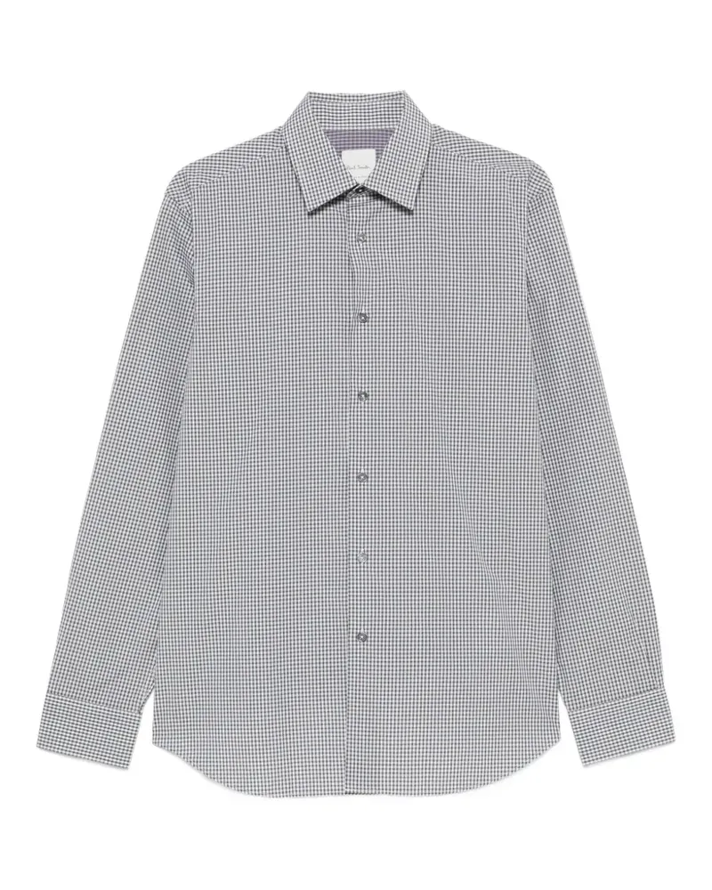 Paul Smith gingham-check buttoned shirt - Grau Grau