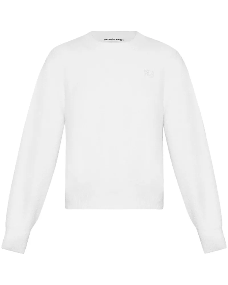 Alexander Wang Pullover mit Logo-Stickerei - Weiß Weiß