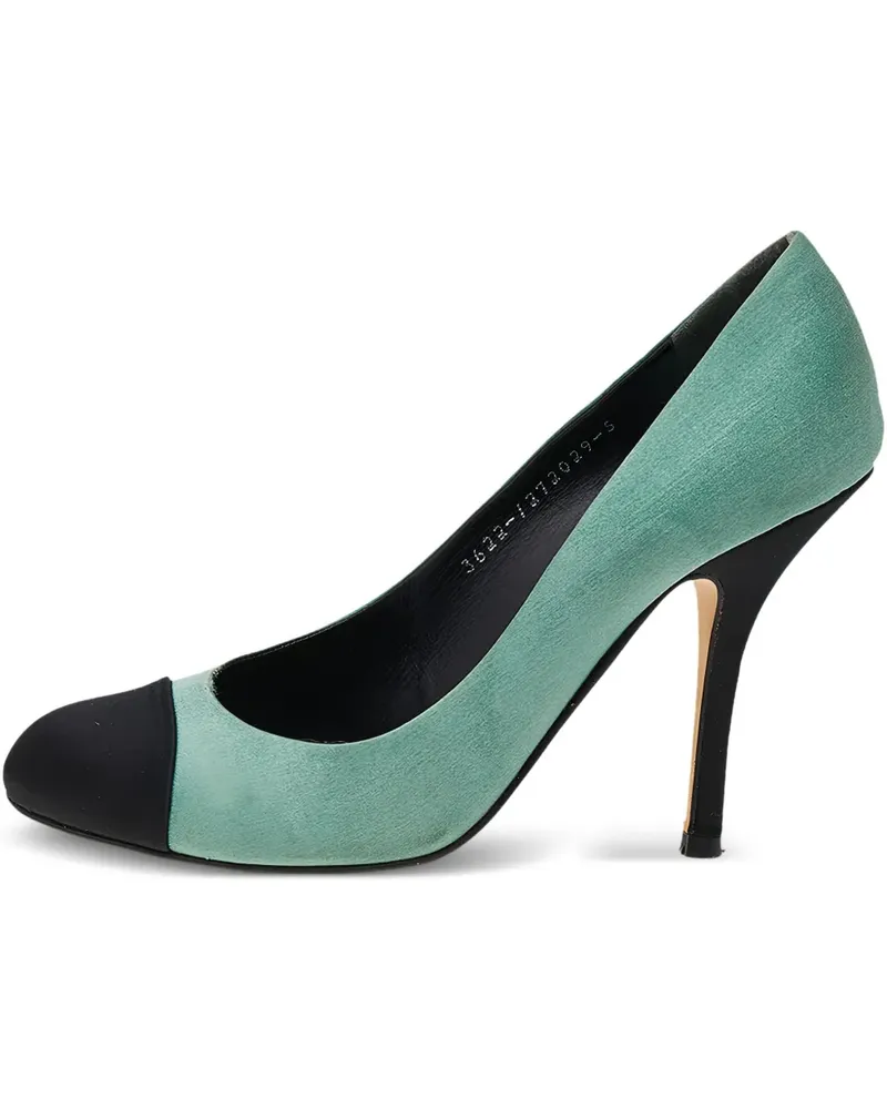 Gina Pumps aus Leder 140mm - Grün Grün