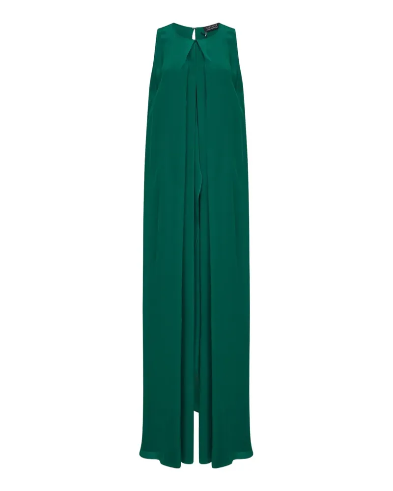 Gianluca Capannolo pleated sleeveless maxi dress - Grün Grün