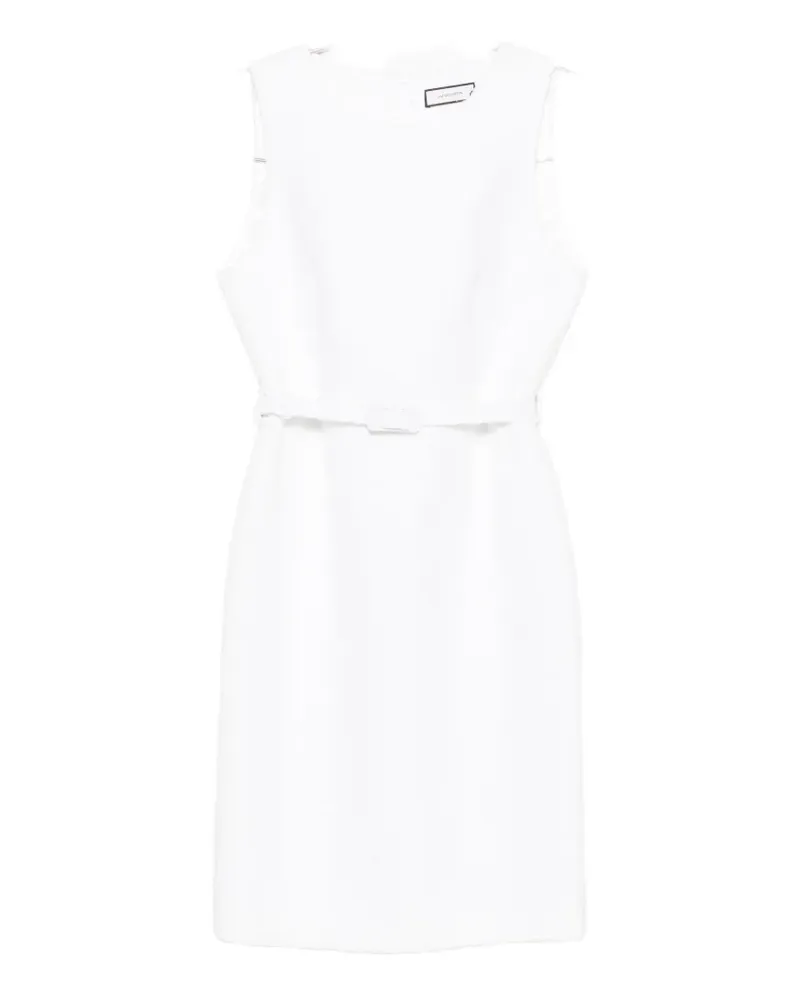 ANDIATA bouclé-knit belted mini dress - Weiß Weiß
