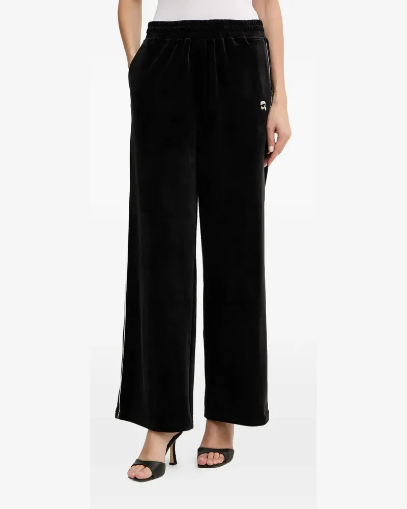 Karl Lagerfeld stripe-detail trousers - Schwarz Schwarz