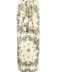 Nanushka Nicolet Midirock mit Paisley-Print Gelb