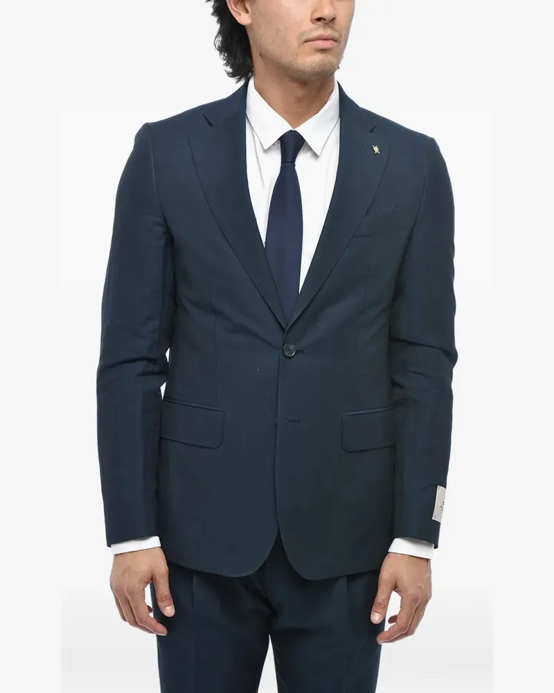 Corneliani single-breasted notch-lapel suit - Blau Blau