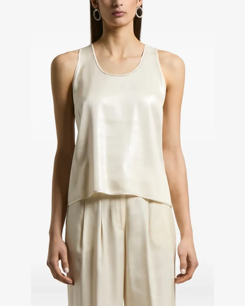 Peserico Top aus Seidenkrepp - Nude Nude