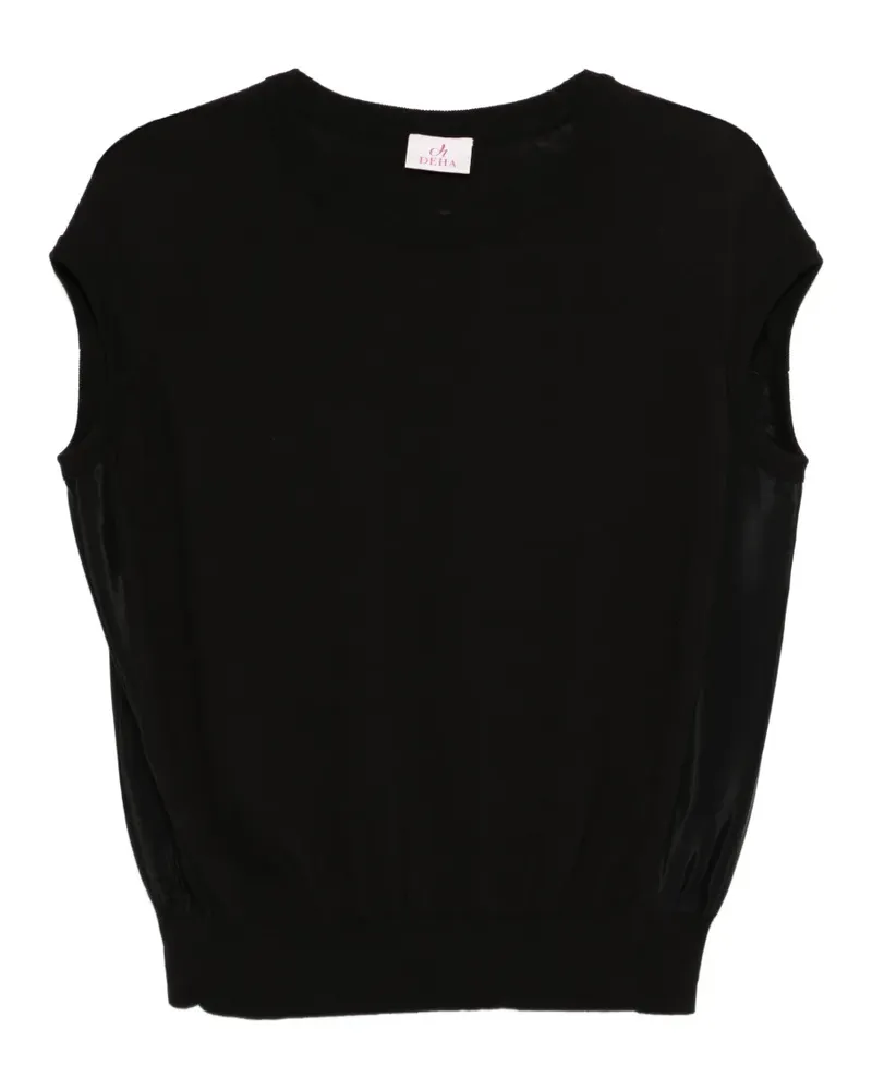 Deha Pullunder mit rundem Ausschnitt - Schwarz Schwarz