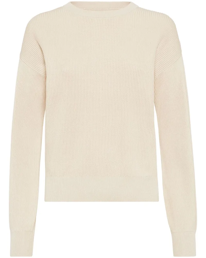 Brunello Cucinelli Pullover aus Baumwolle - Nude Nude
