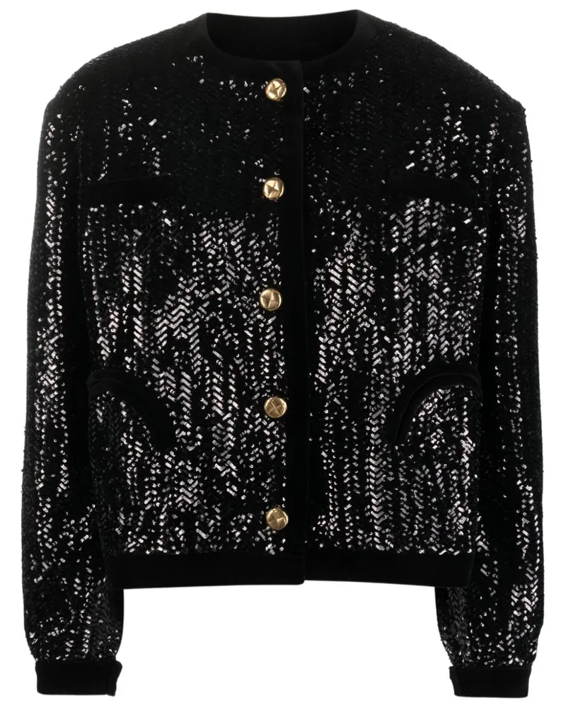 Blazé Milano Gliss Bolero mit Pailletten - Schwarz Schwarz