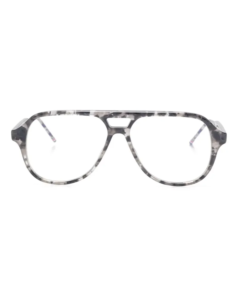 Thom Browne Klassische Pilotenbrille - Grau Grau
