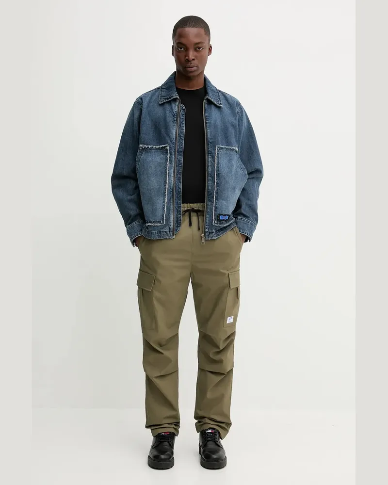 HUGO BOSS Ausgefranste Jacke - Blau Blau