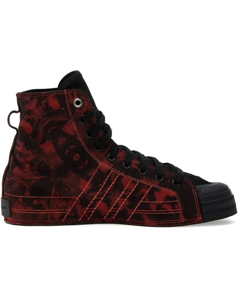 Y-3 Nizza Hi High-Top-Sneakers mit Batikmuster - Schwarz Schwarz