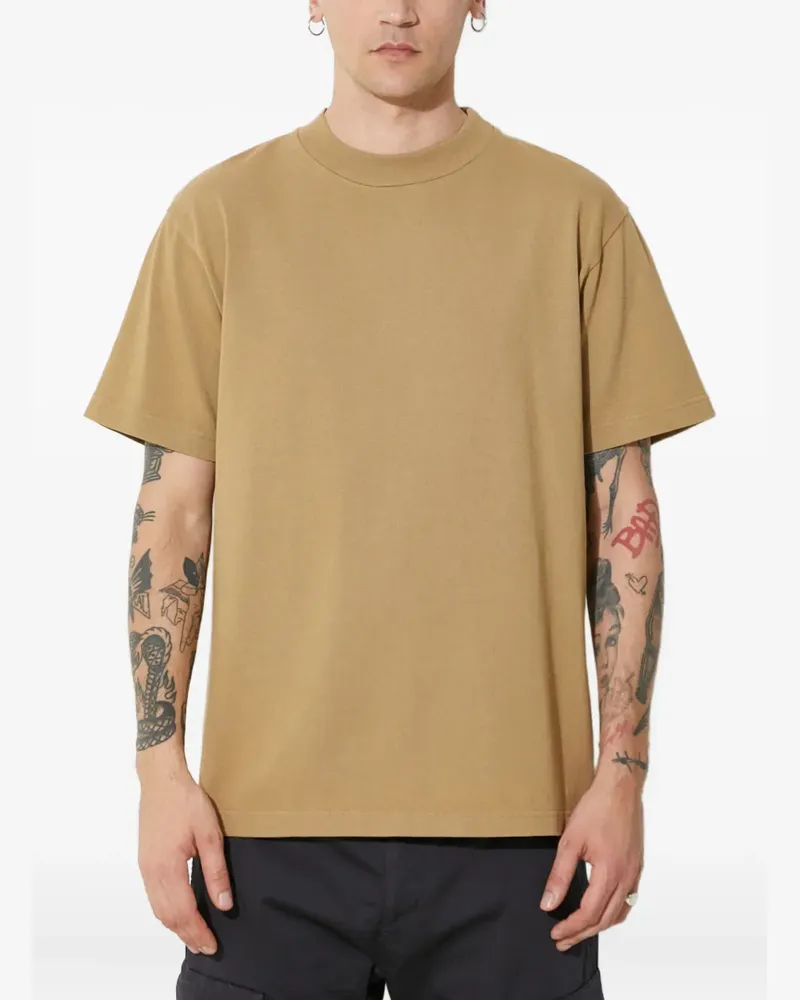 FourTwoFour on Fairfax T-Shirt mit Rundhalsausschnitt - Nude Nude