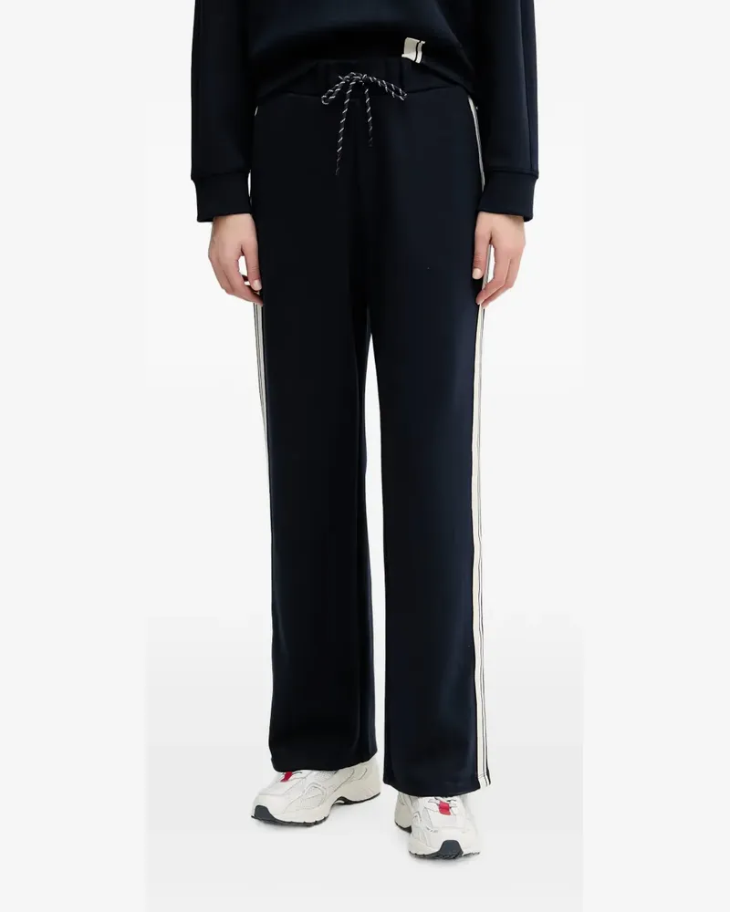 Benetton side-stripe track pants - Blau Blau