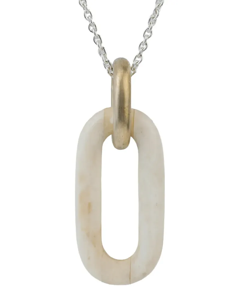 Parts Of Four sterling silver link-charm necklace - Nude Nude