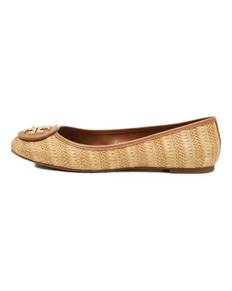 Tory Burch Ballerinas aus Raffiabast - Nude Nude
