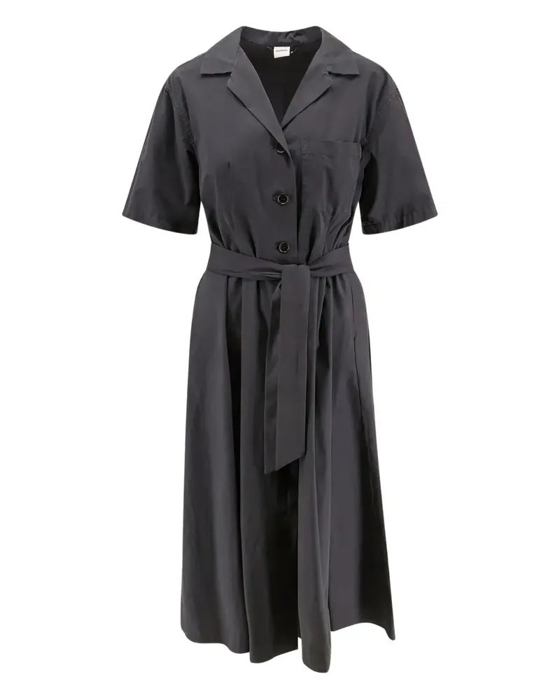 ASPESI Midikleid mit abnehmbarem Bund - Braun Braun