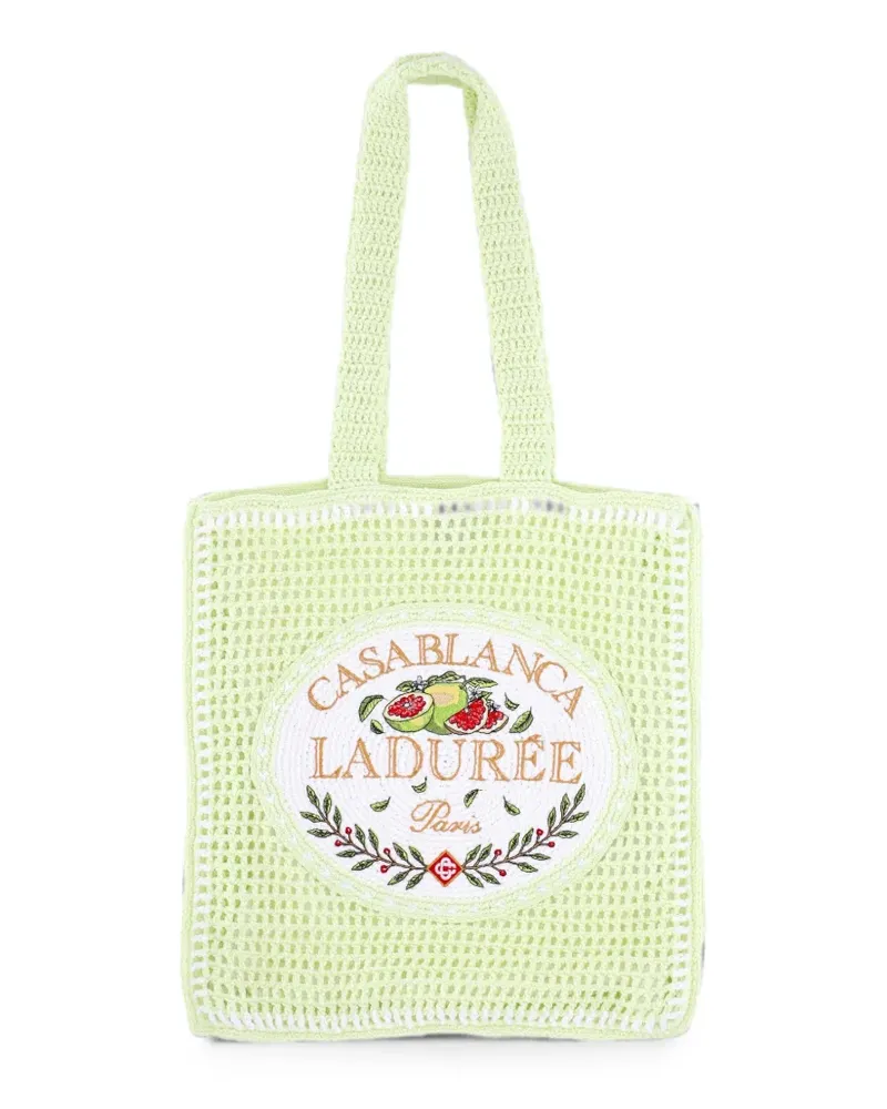 Casablanca Paris x Ladurée Häkeltasche in Mint - Grün Grün