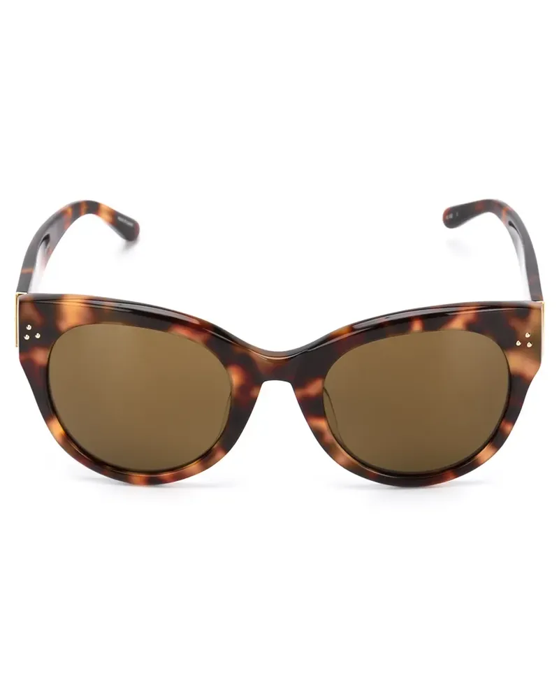 Linda Farrow Cat-Eye-Sonnenbrille - Schwarz Schwarz