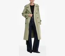 Trenchcoat mit Gürtel - Grün
