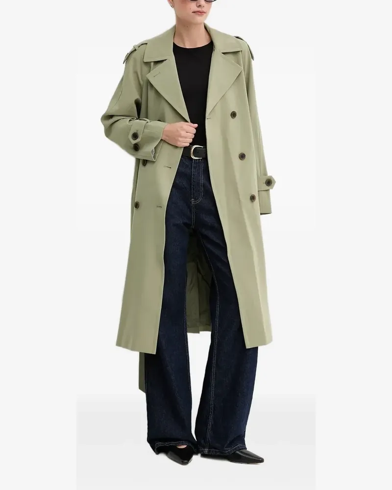 DKNY Trenchcoat mit Gürtel - Grün Grün