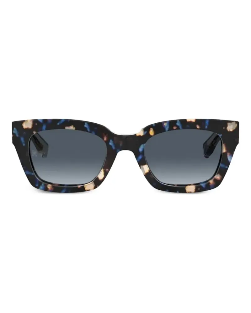Tommy Hilfiger tortoiseshell-effect rectangle-frame sunglasses - Schwarz Schwarz
