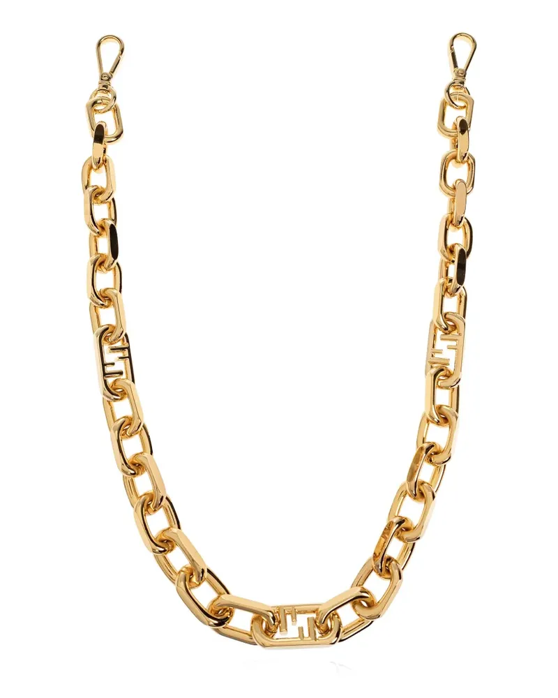 Fendi Strap You FF Schulterriemen mit Logo - Gold Gold