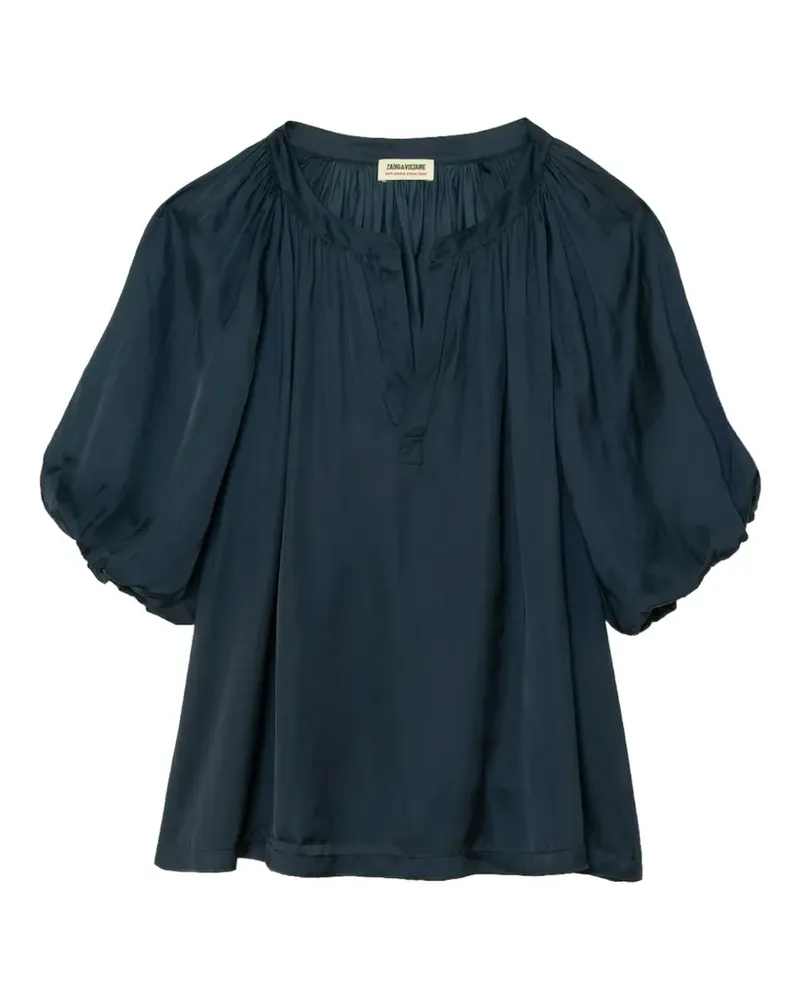 Zadig & Voltaire Teko Satin Bluse - Blau Blau