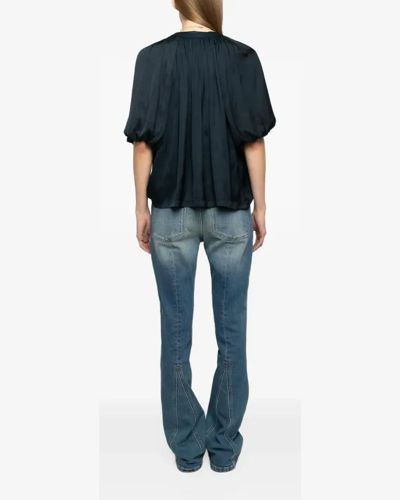 Zadig & Voltaire Teko Satin Bluse - Blau Blau