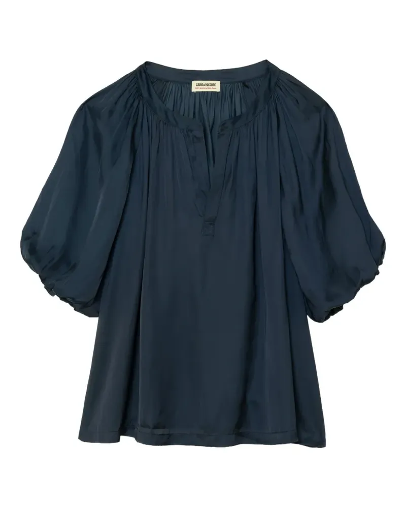 Zadig & Voltaire Teko Satin Bluse - Blau Blau