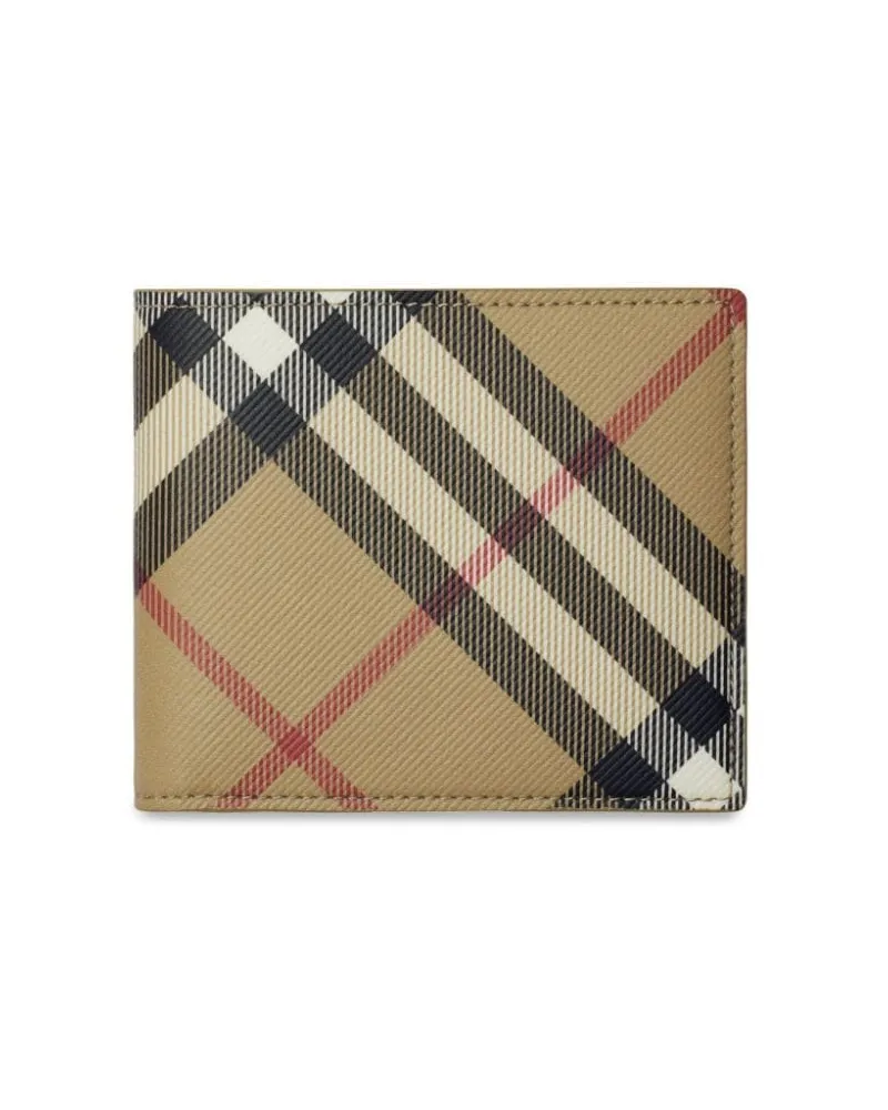 Burberry Kariertes Portemonnaie - Nude Nude