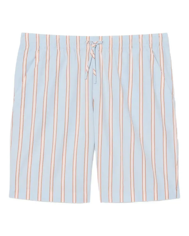Lacoste Gestreifte Shorts mit Kordelzug - Blau Blau