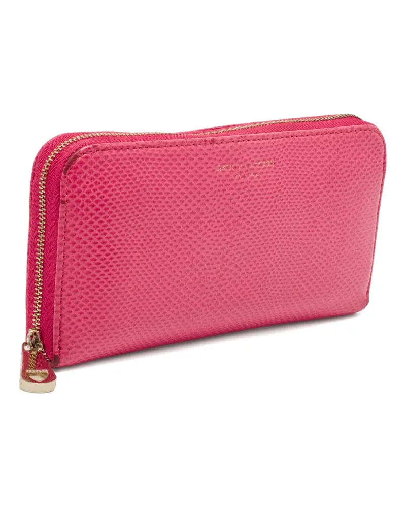 Aspinal of London karung zipped wallet - Rosa Rosa